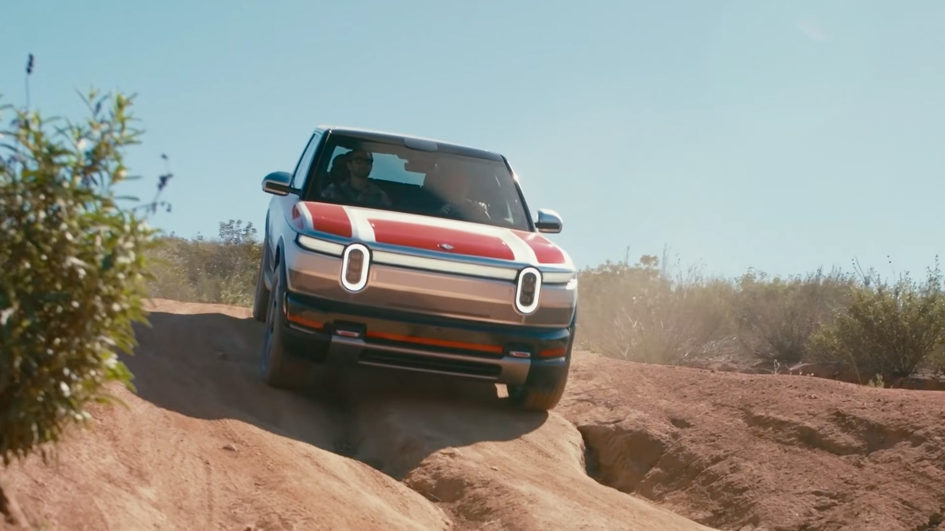 2026 Rivian R2 driving off road