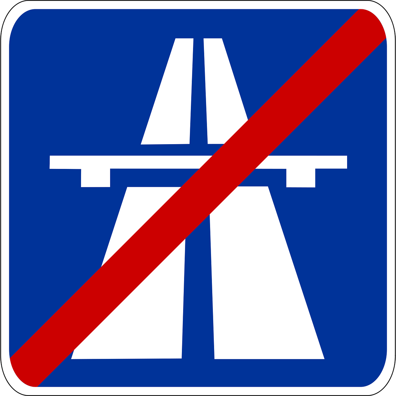 Autobahn-Ende