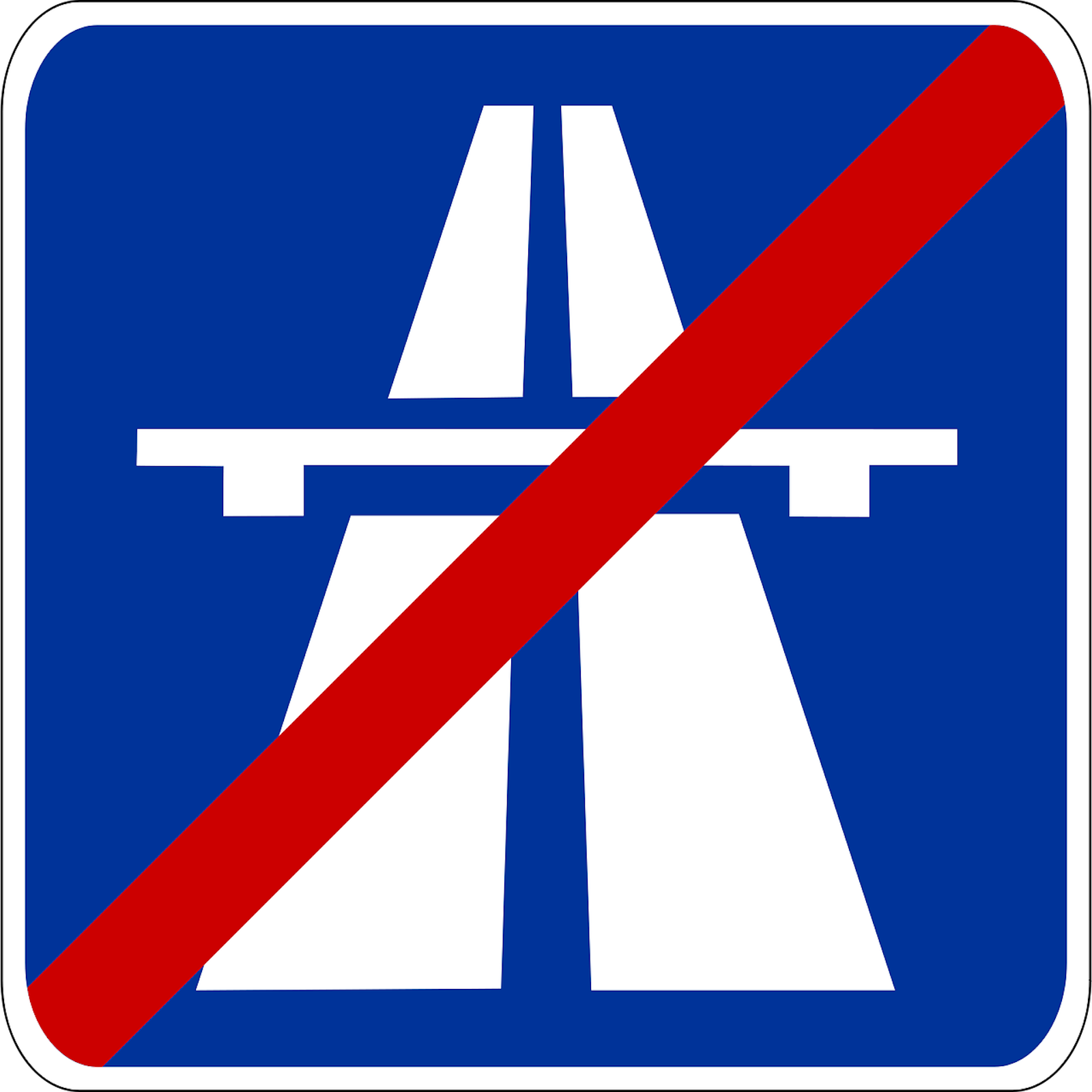Autobahn-Ende