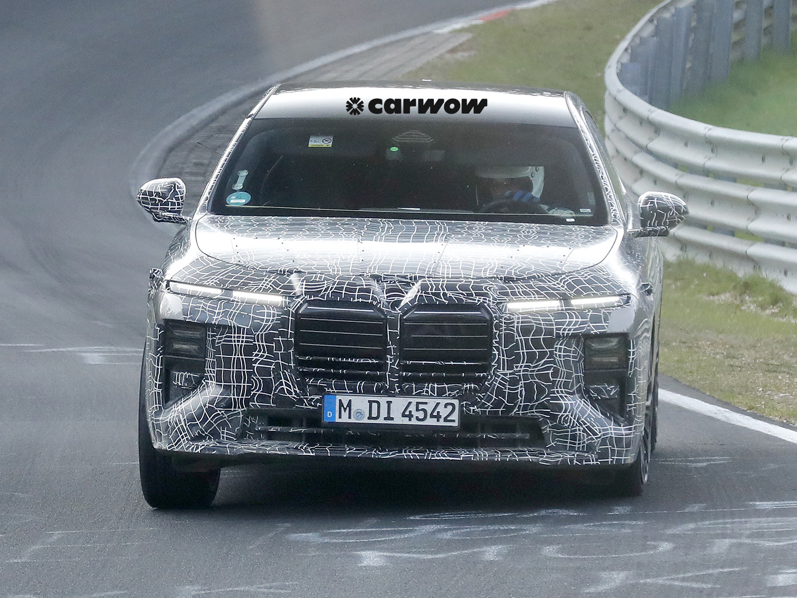 BMW 7er Facelift 2026 Testfahrt Frontansicht