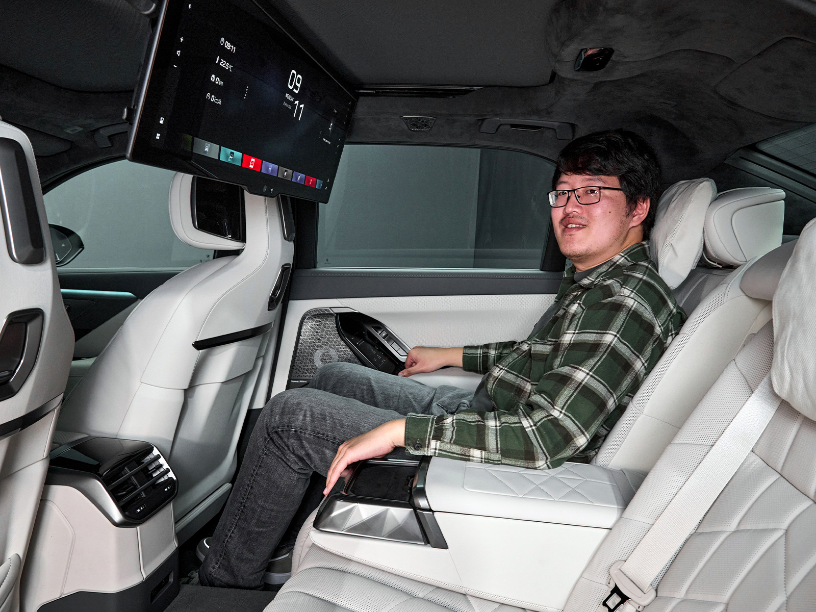 BMW 7er Facelift Sitzprobe Fond