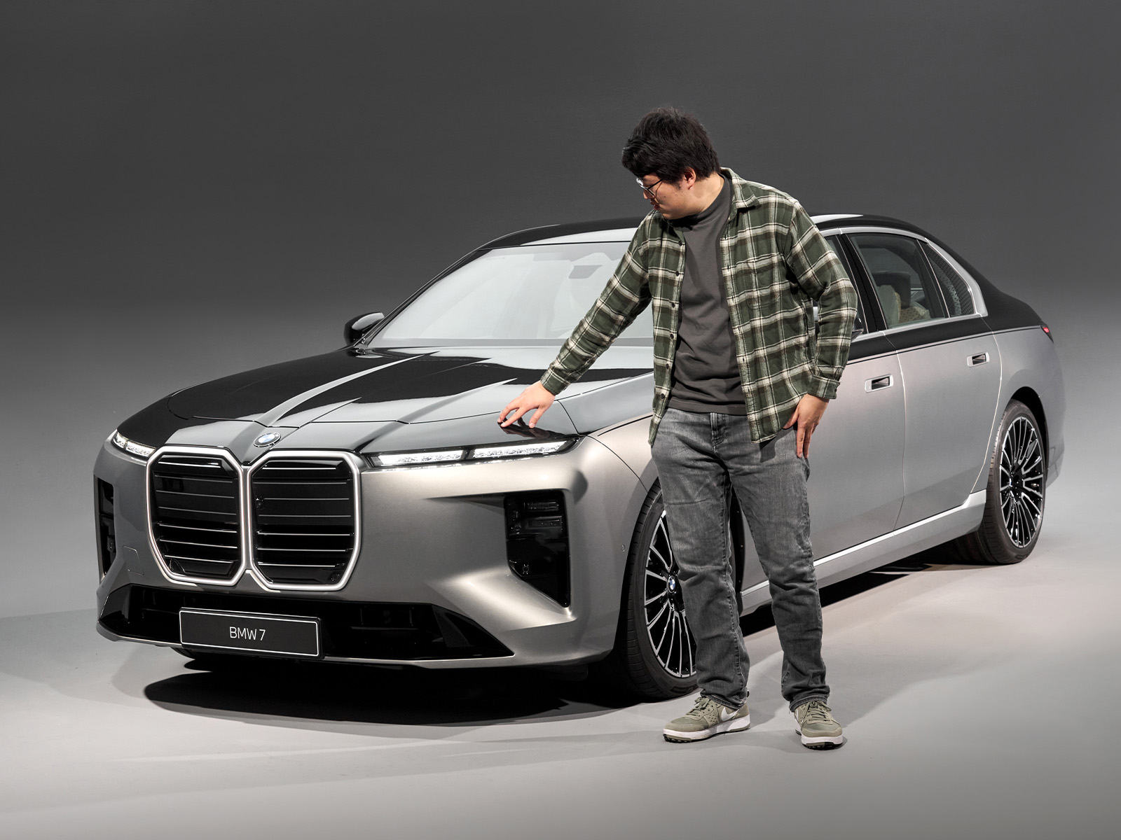 BMW 7er Facelift Sitzprobe Front detail