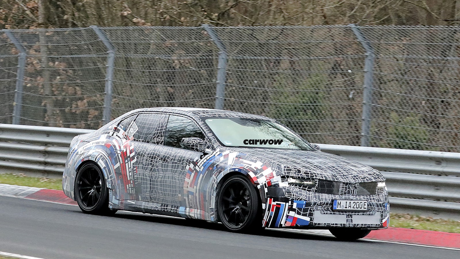Neuer BMW M3 Elektro auf Testfahrt auf dem Nürburgring
