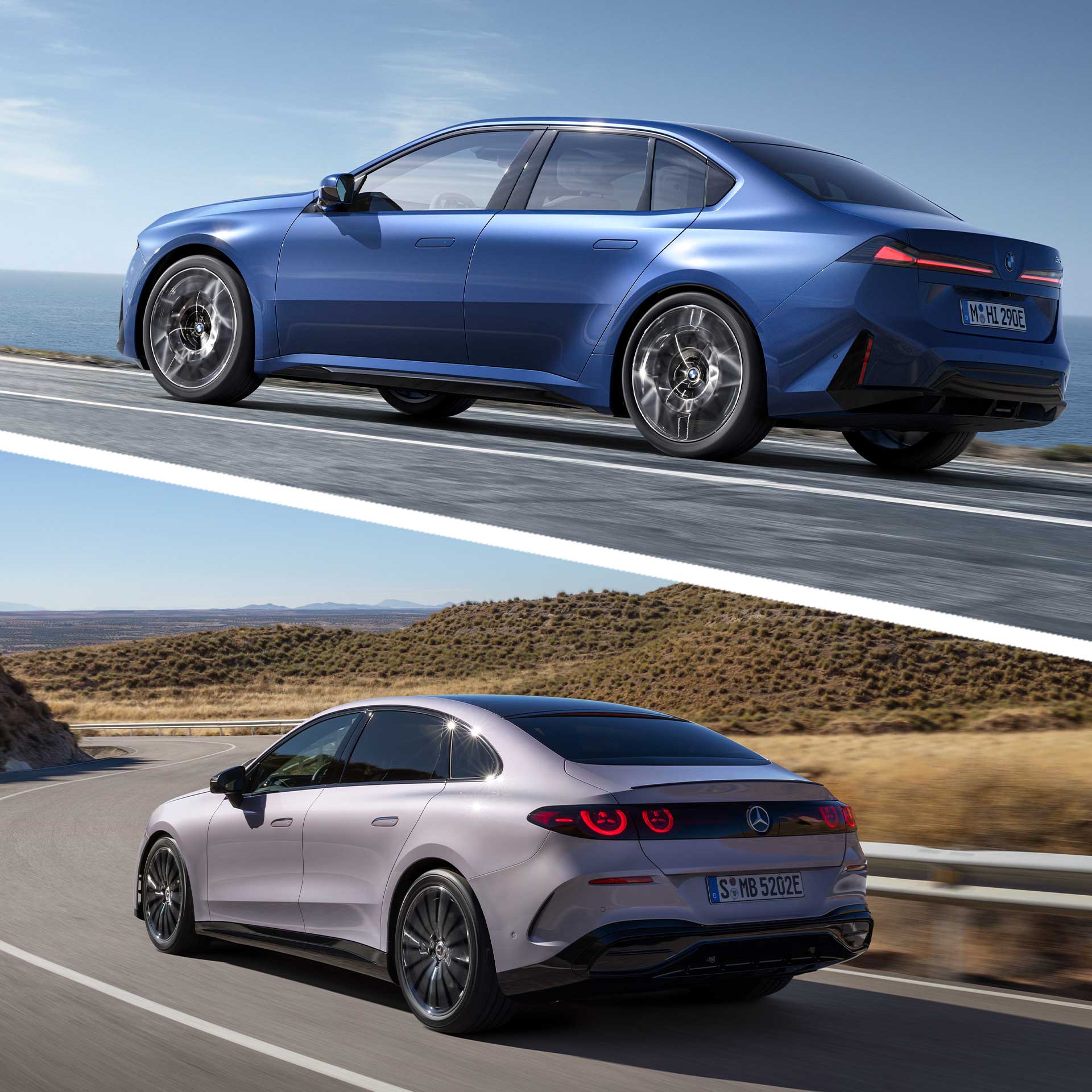 BMW-i3-vs-Mercedes-C-Klasse-elektrisch-seitlich-hinten