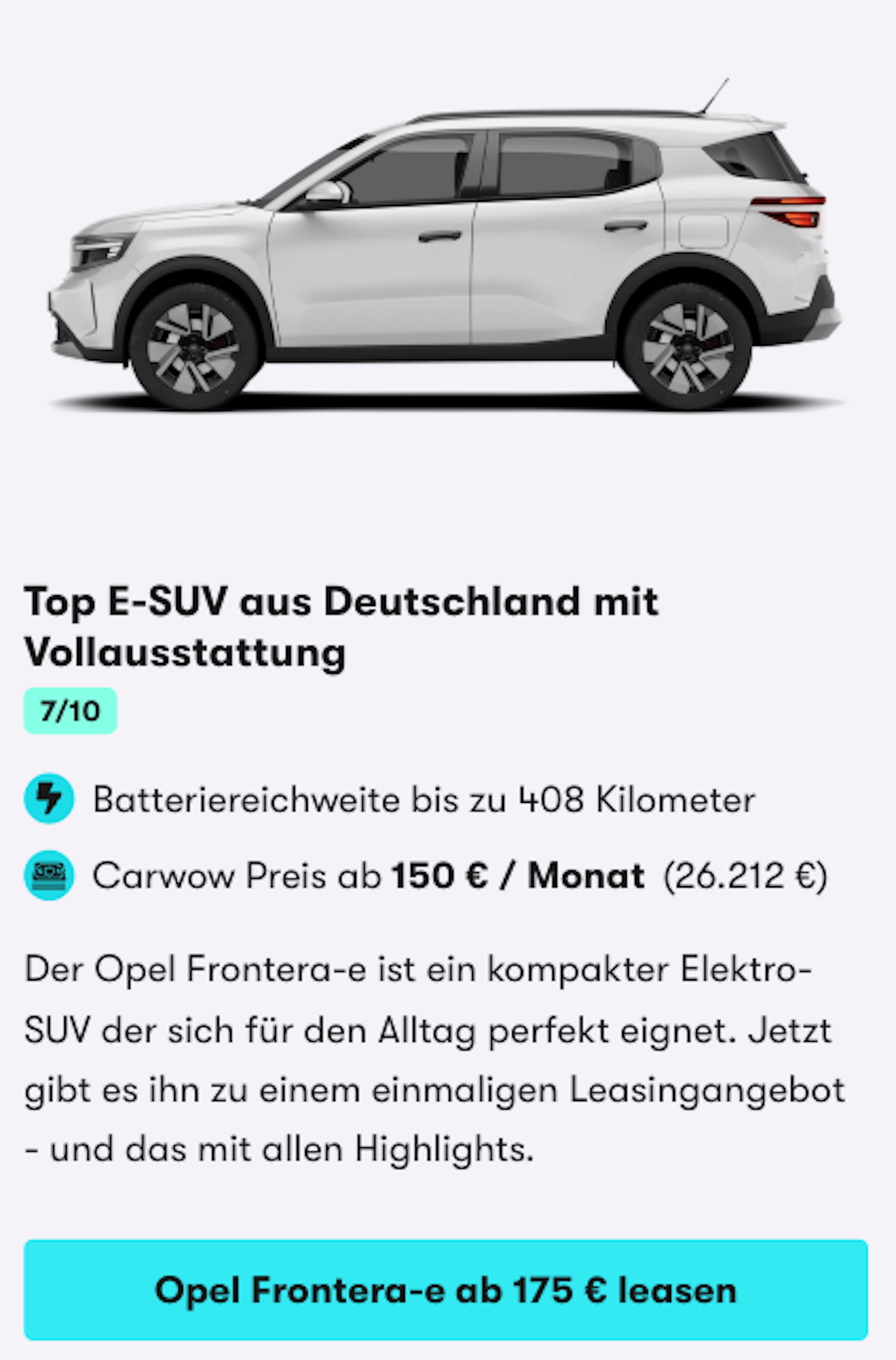 Opel Frontera-e Leasing