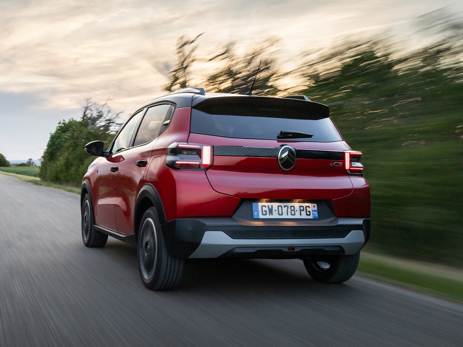 Citroen e-c3 leasingangebot Januar 2026 Heckansicht