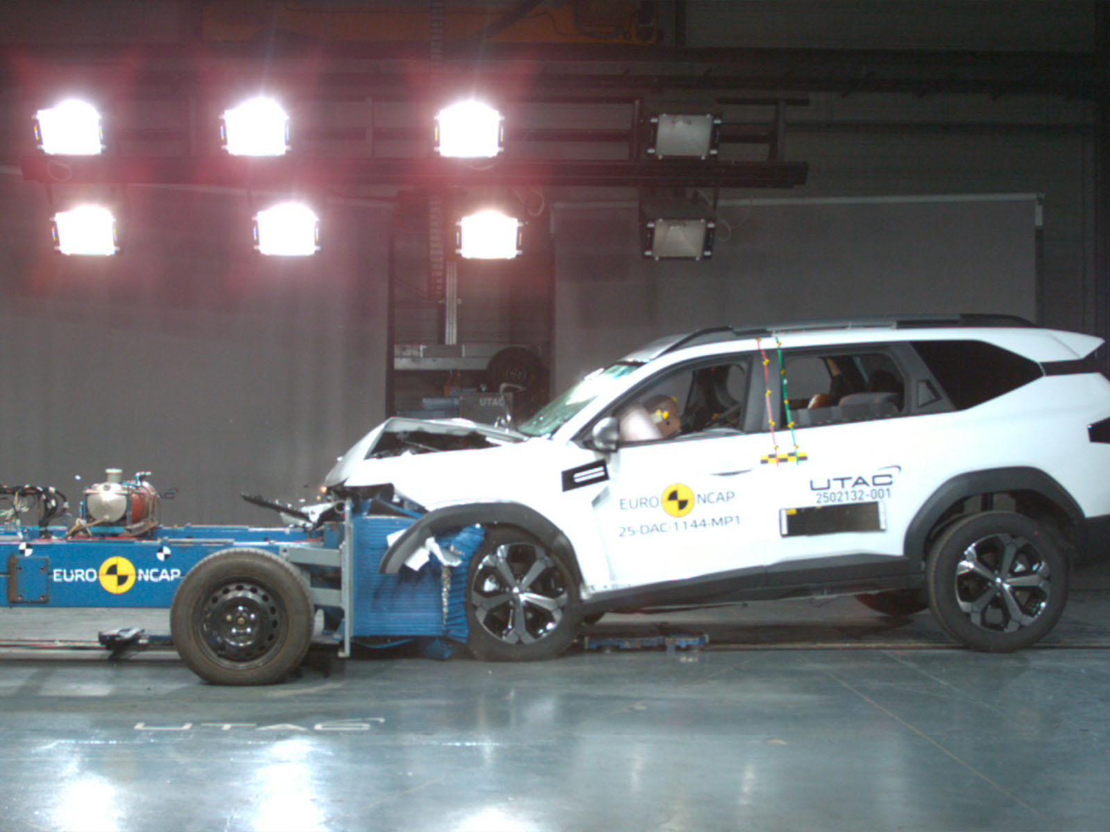 Dacia Bigster Crashtest NCAP Mai 2025 Frontaltest