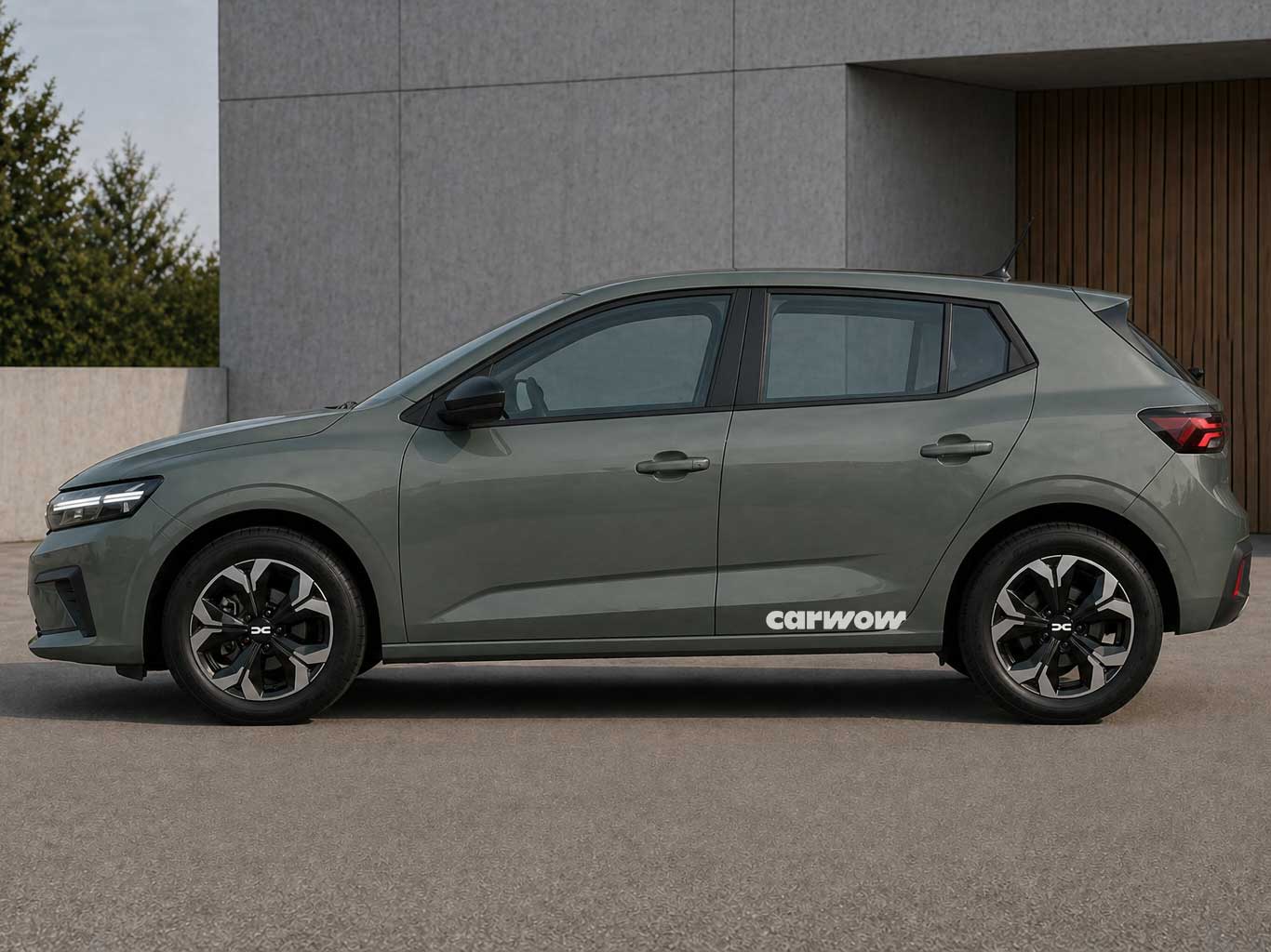 Dacia-Kompaktwagen-Render-Seite