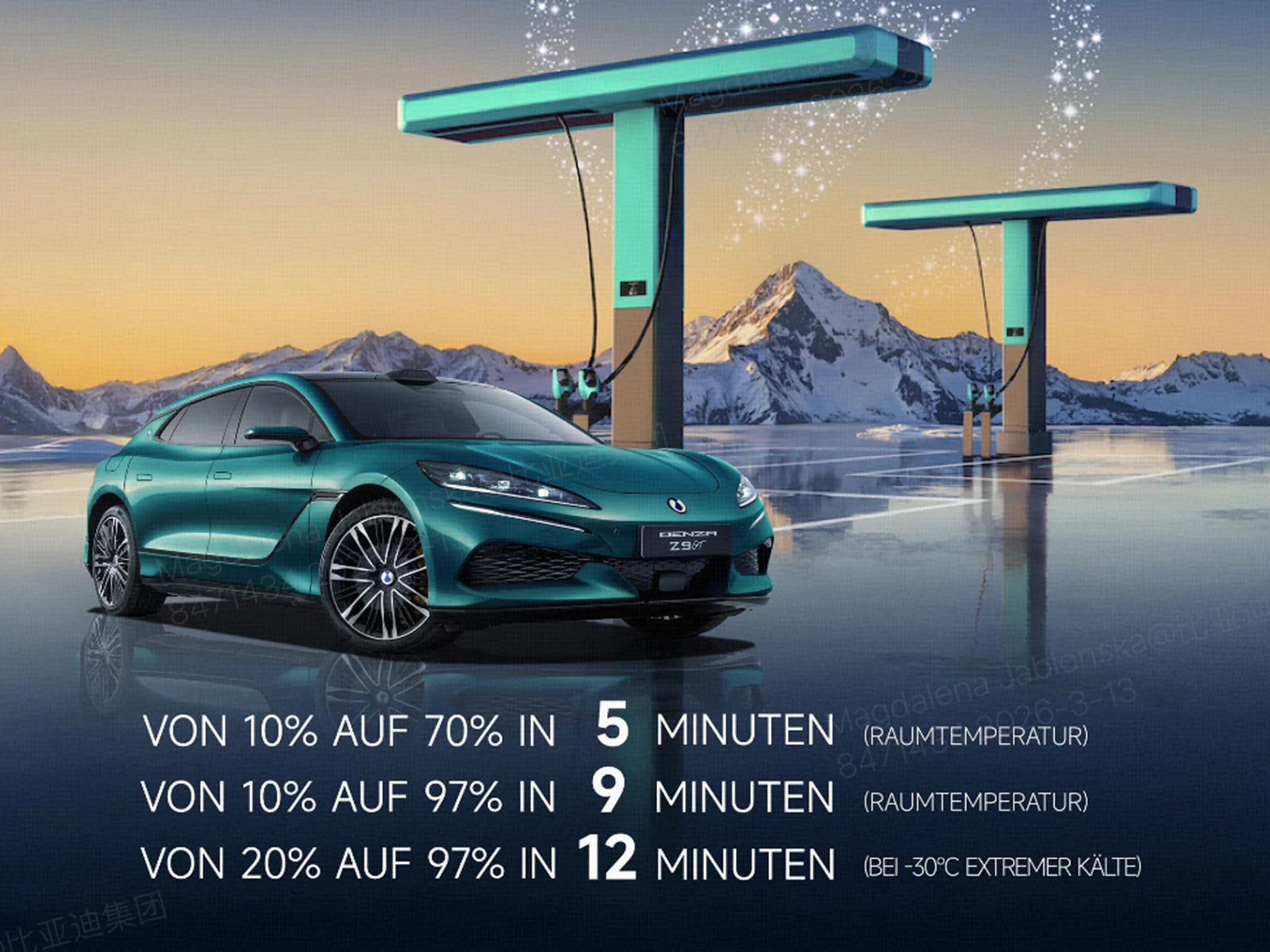 Denza Z9GT Ladeleistung