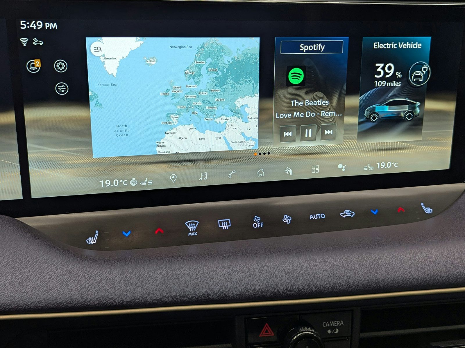 Der neue Nissan Leaf 2026 Infotainment