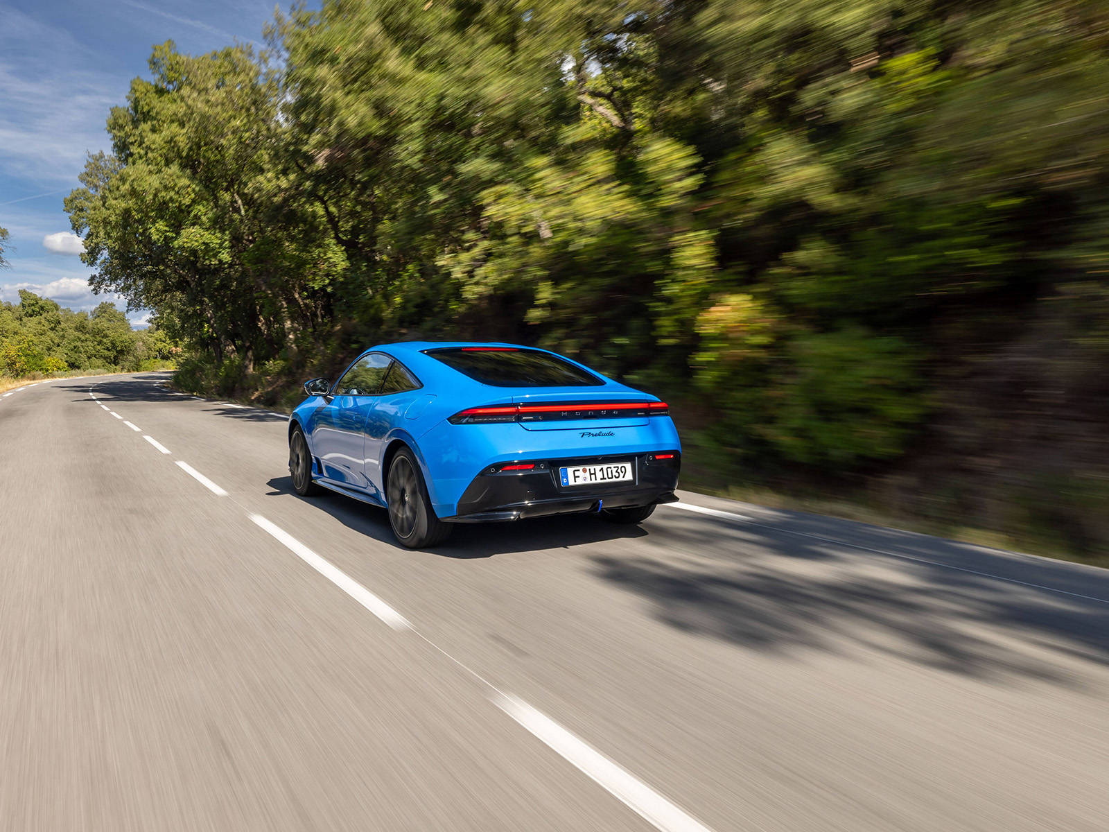 Honda Prelude dynamisch Heckansicht