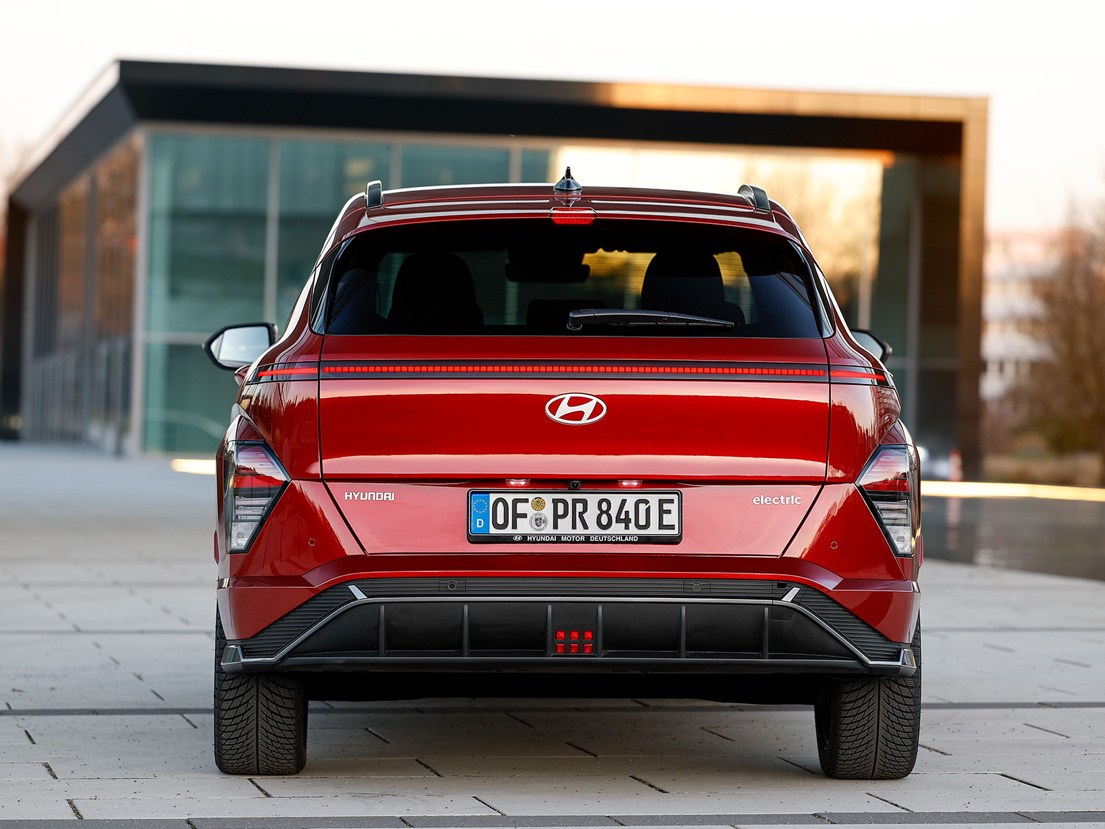 Hyundai Kona Elektro 2025 Heckansicht