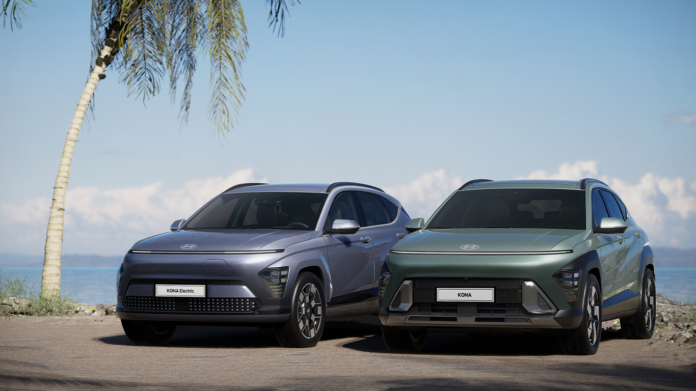 The Hyundai Kona is also available as an electric SUV for electric fans