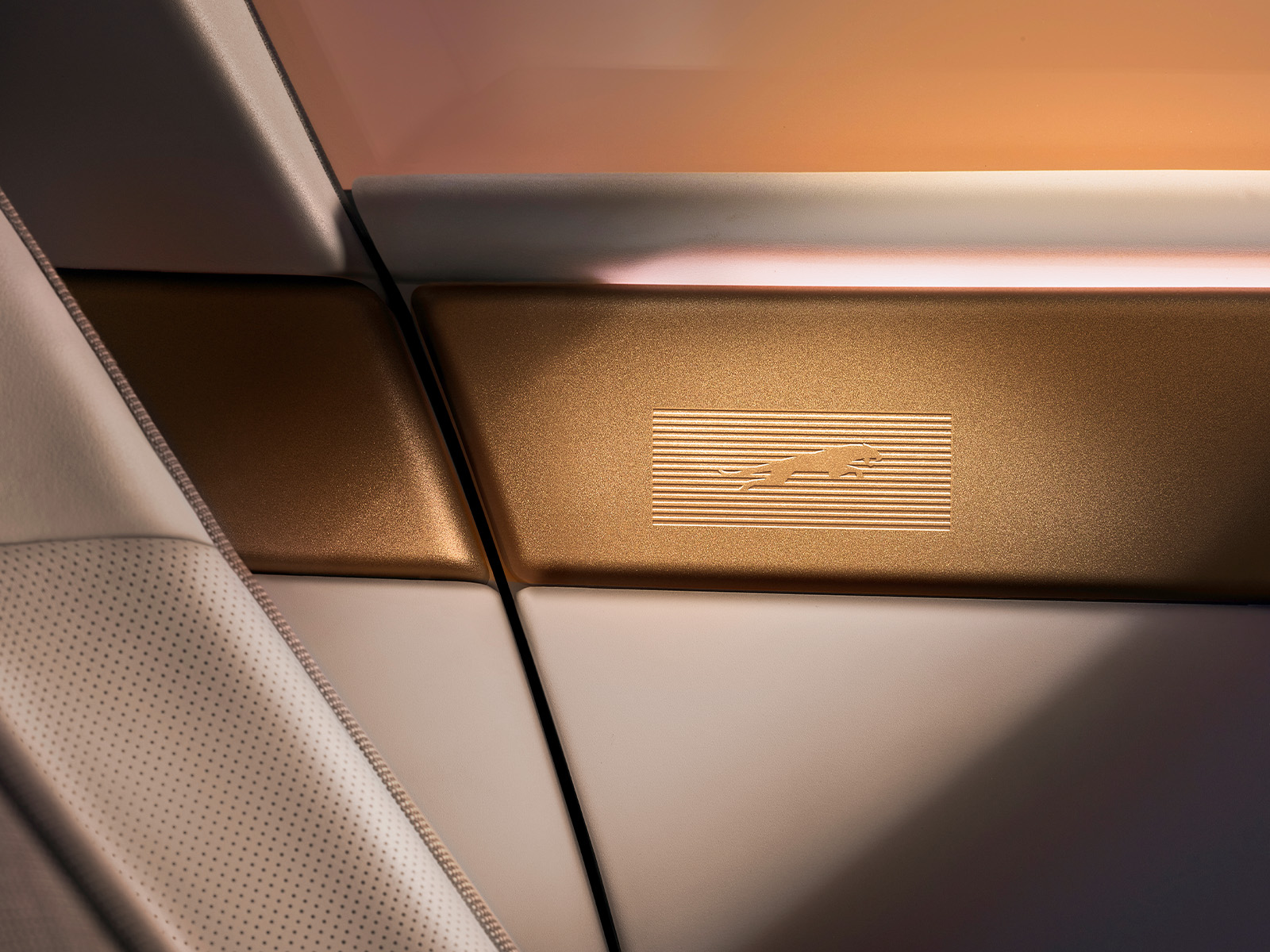 Jaguar Type 01 Vorstellung Logo Innenraum