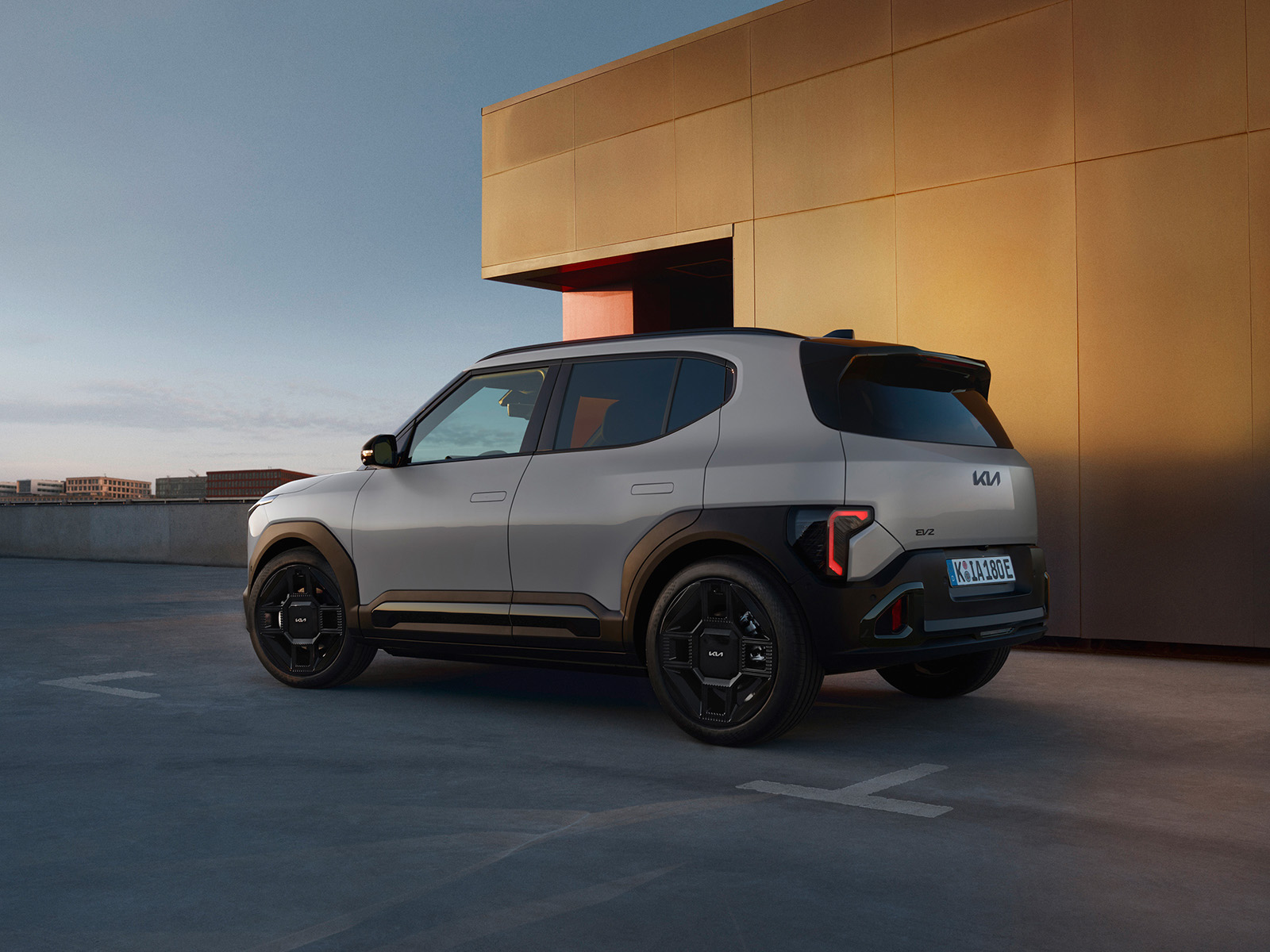 Kia EV2 Black Line Heckansicht