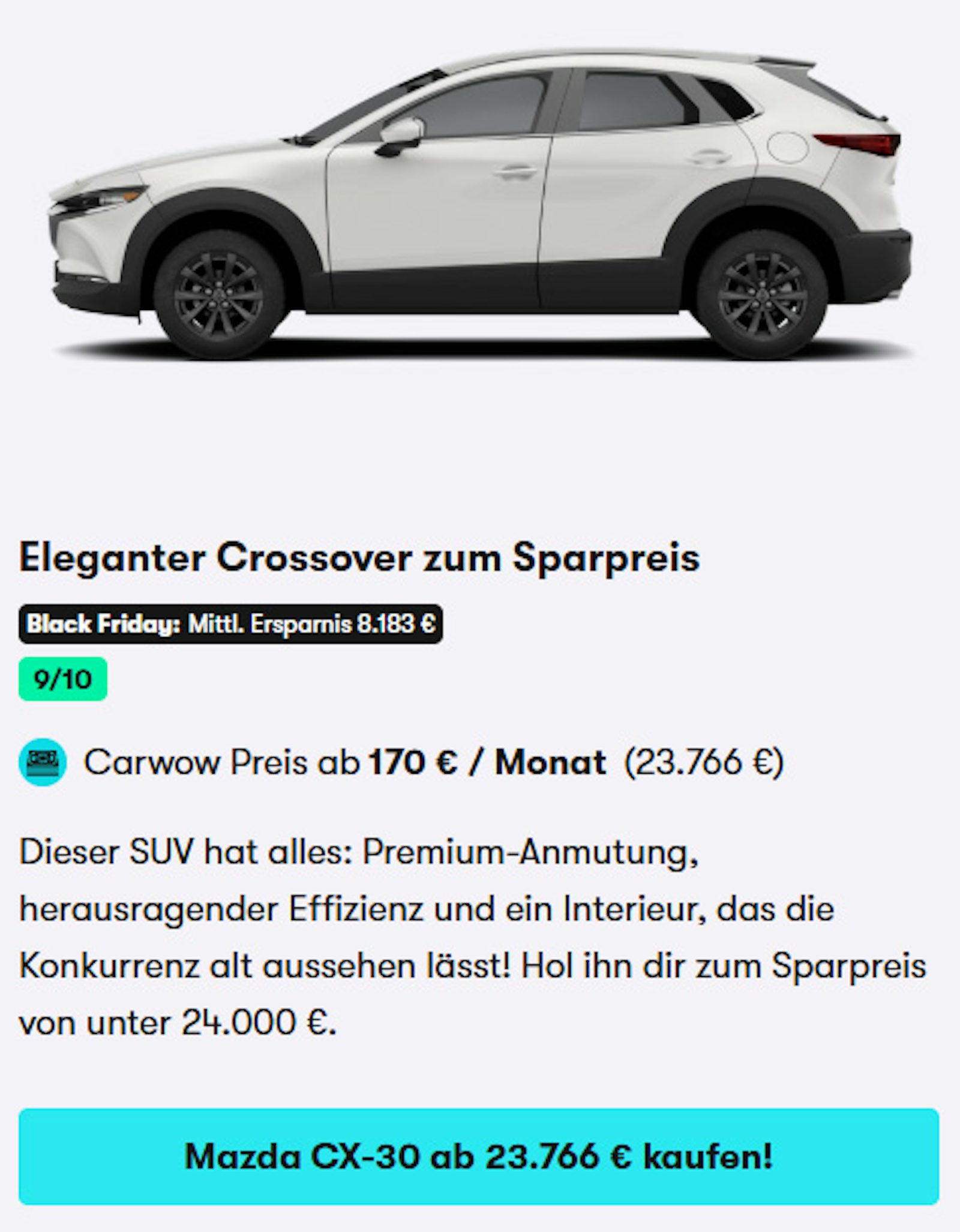 Mazda CX-30 im Black Friday Angebot 2026