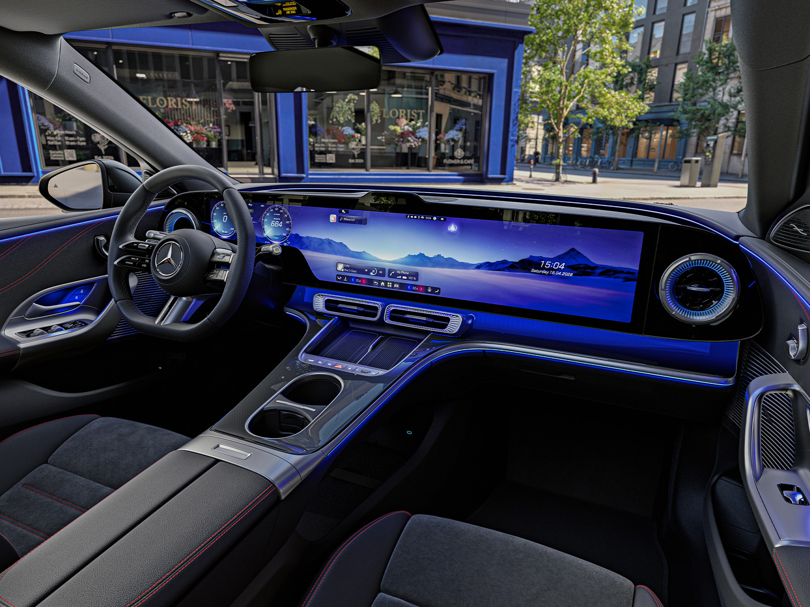 Mercedes C Klasse elektrisch Cockpit