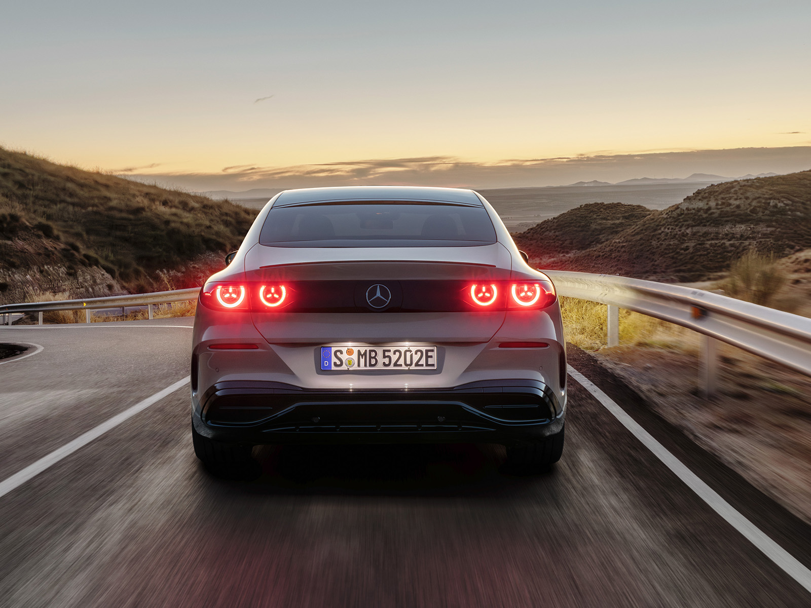 Mercedes C Klasse elektrisch Heckansicht