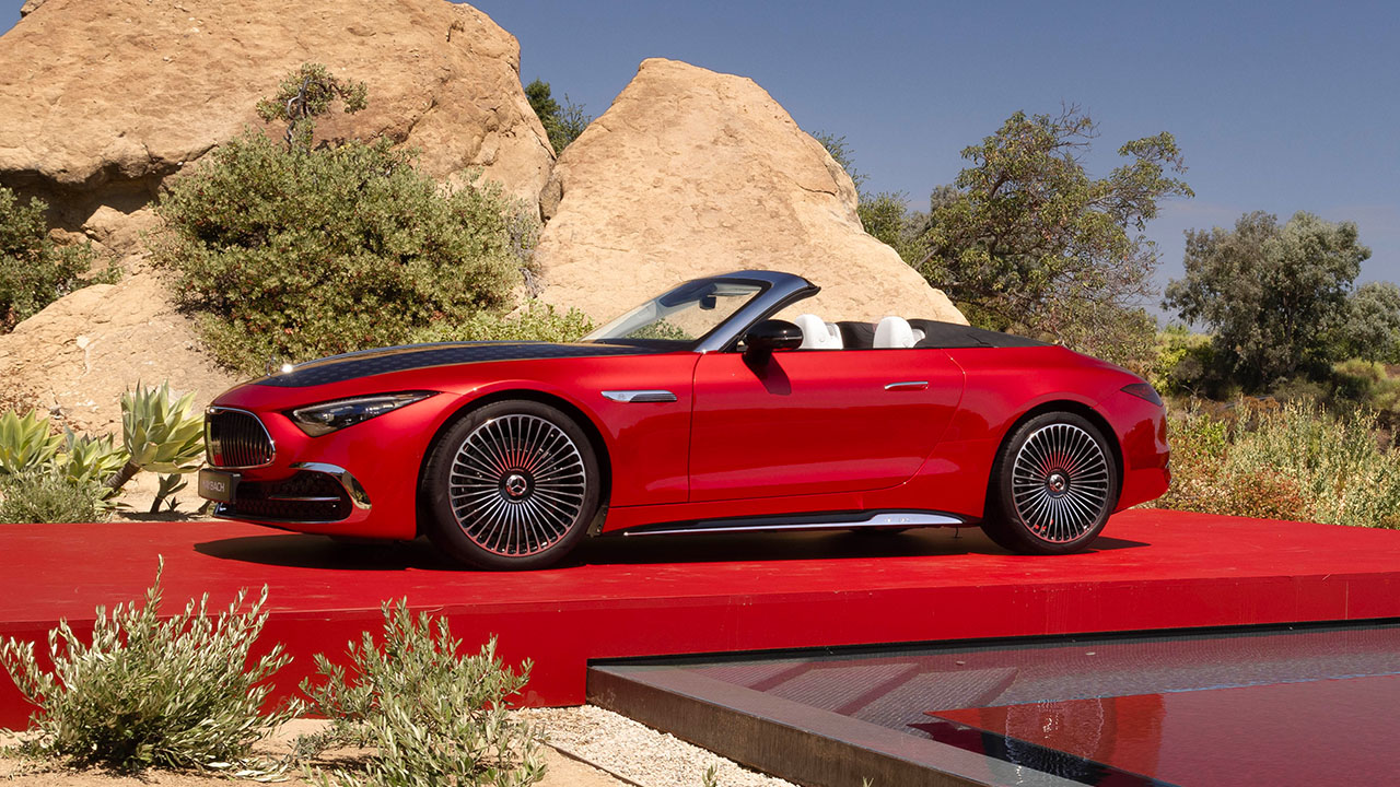 Mercedes-Maybach SL 680 offene Seitenansicht