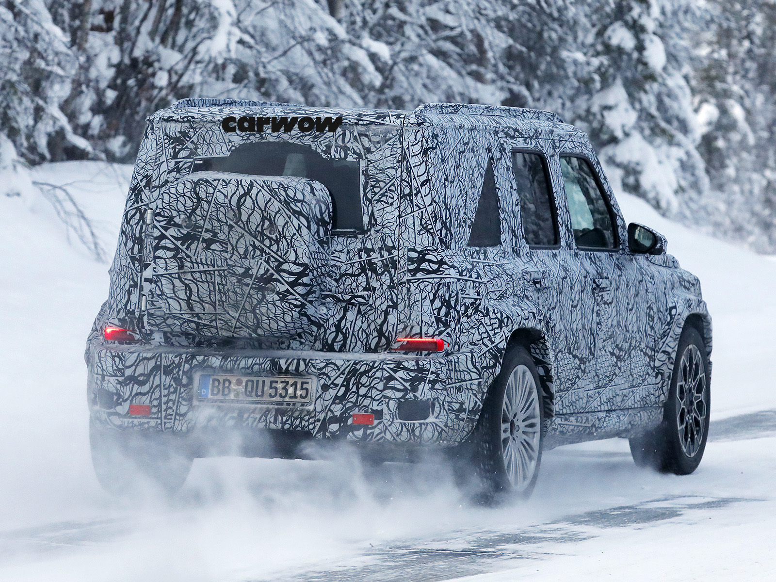 Mercedes Mini G Klasse EQ Heckansicht