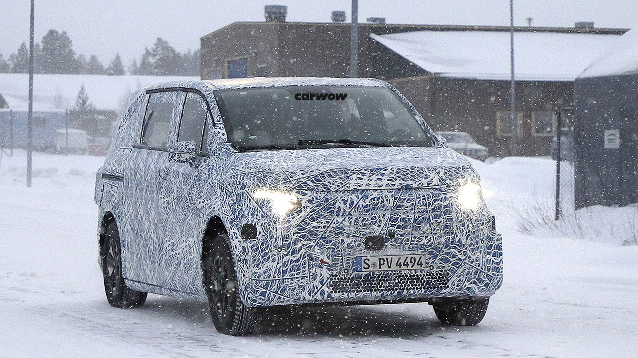 Mercedes V Klasse 2027 im Schnee