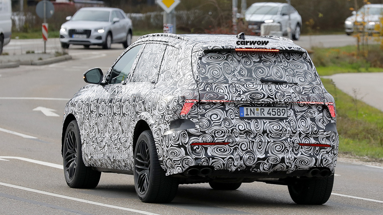 Neuer Audi Q7 2026 S-Line Heckansicht