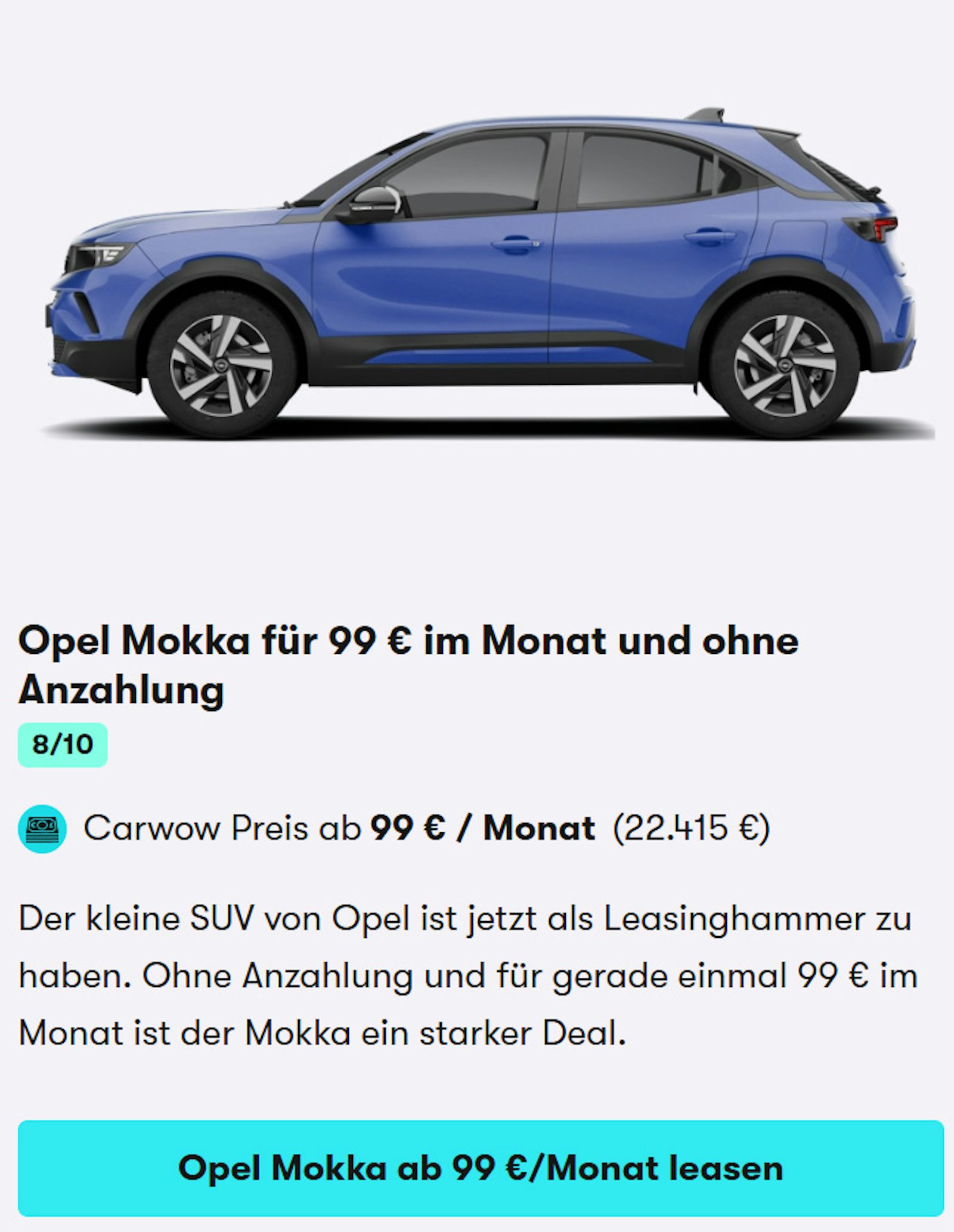 Opel Mokka on sale June 2025 CTA