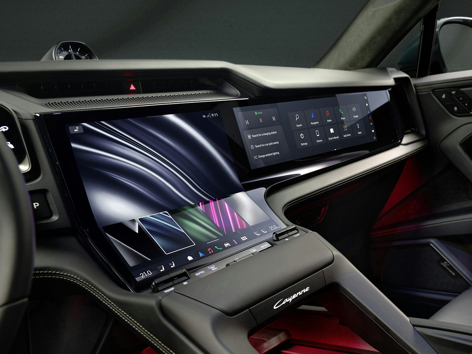 Porsche Cayenne EV Bildschirm