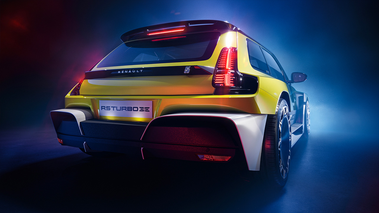 Renault 5 Turbo 3E Heckansicht Verkaufsstart