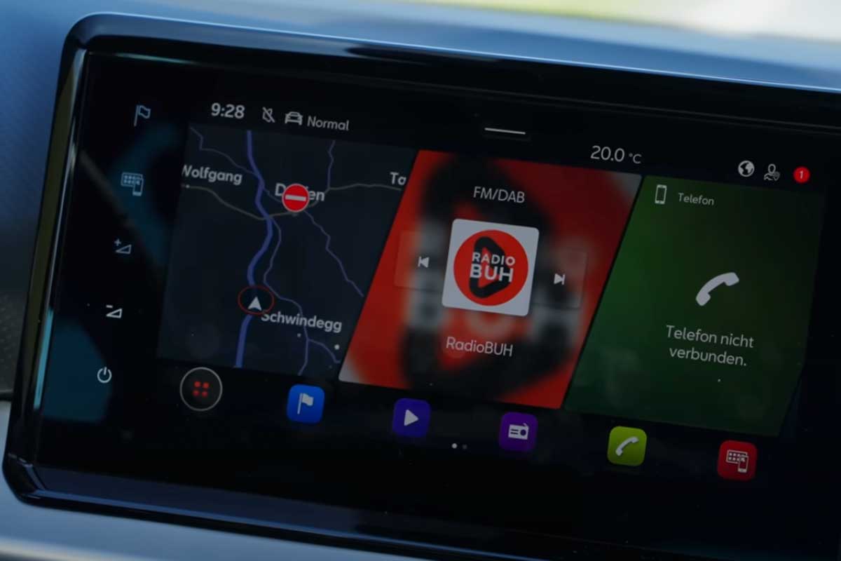 Infotainmentsystem Seat Ibiza, Bildschirm