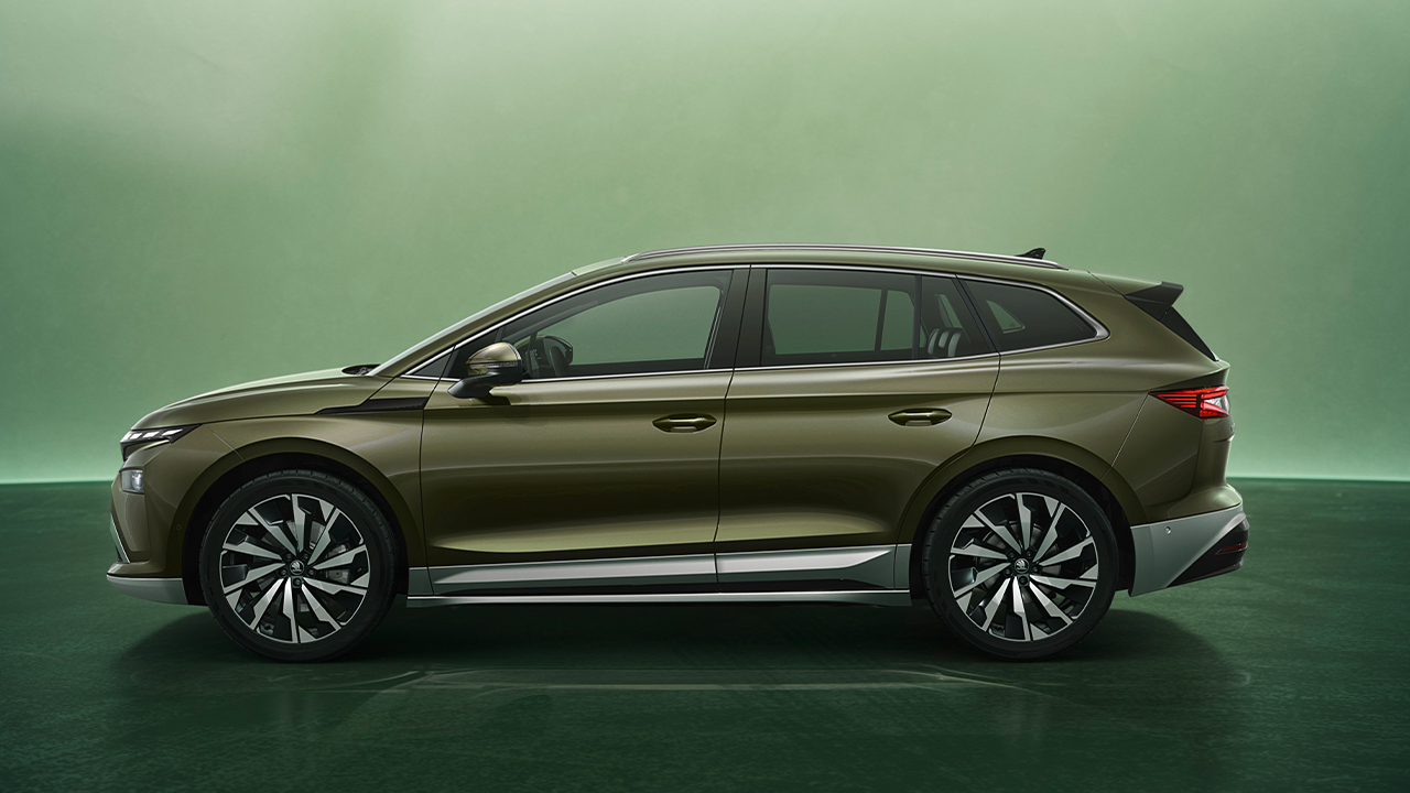 Skoda Enyaq Facelift 2025 Seitenansicht