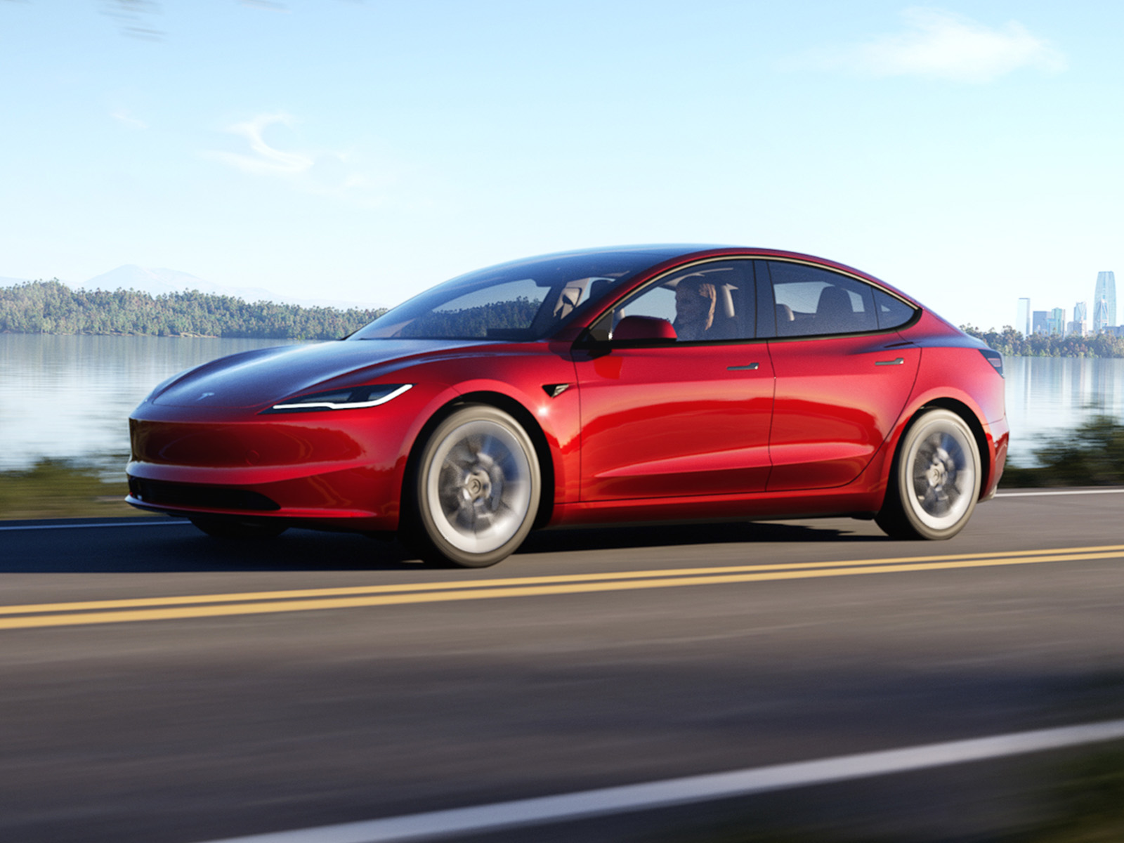 Tesla Model 3 im Vergleich Seitenansicht