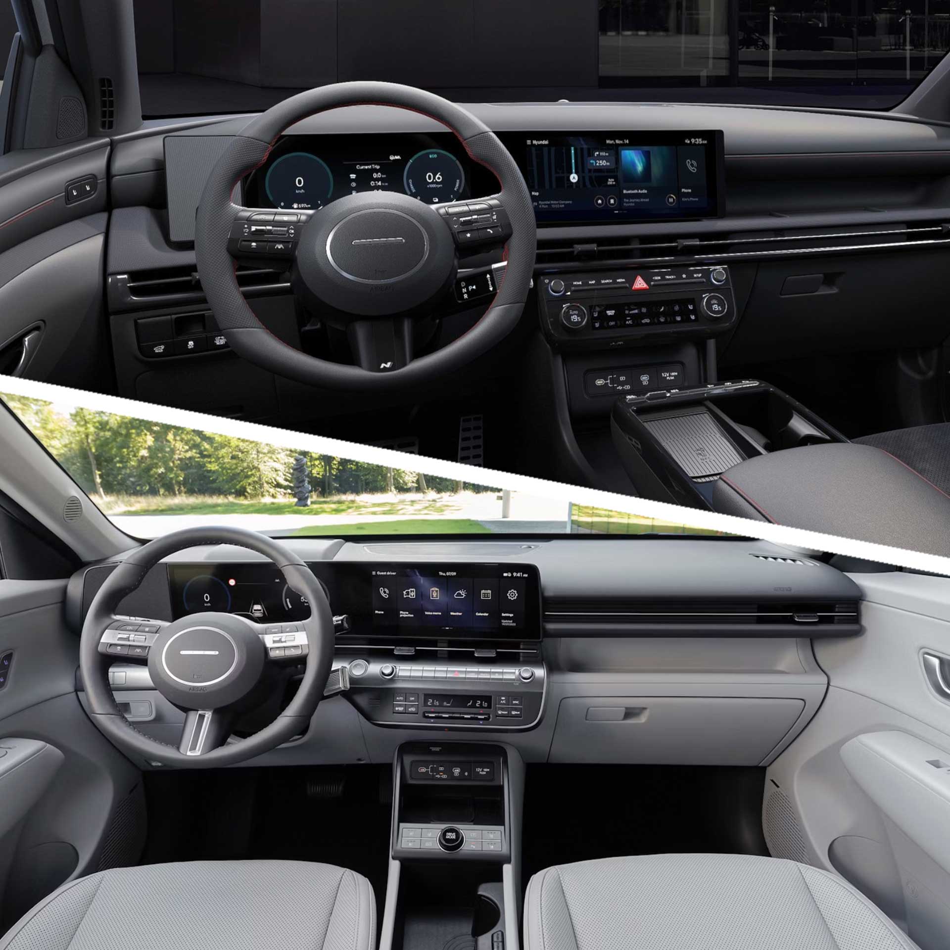 Tucson-Kona-Vergleich-Innenraum