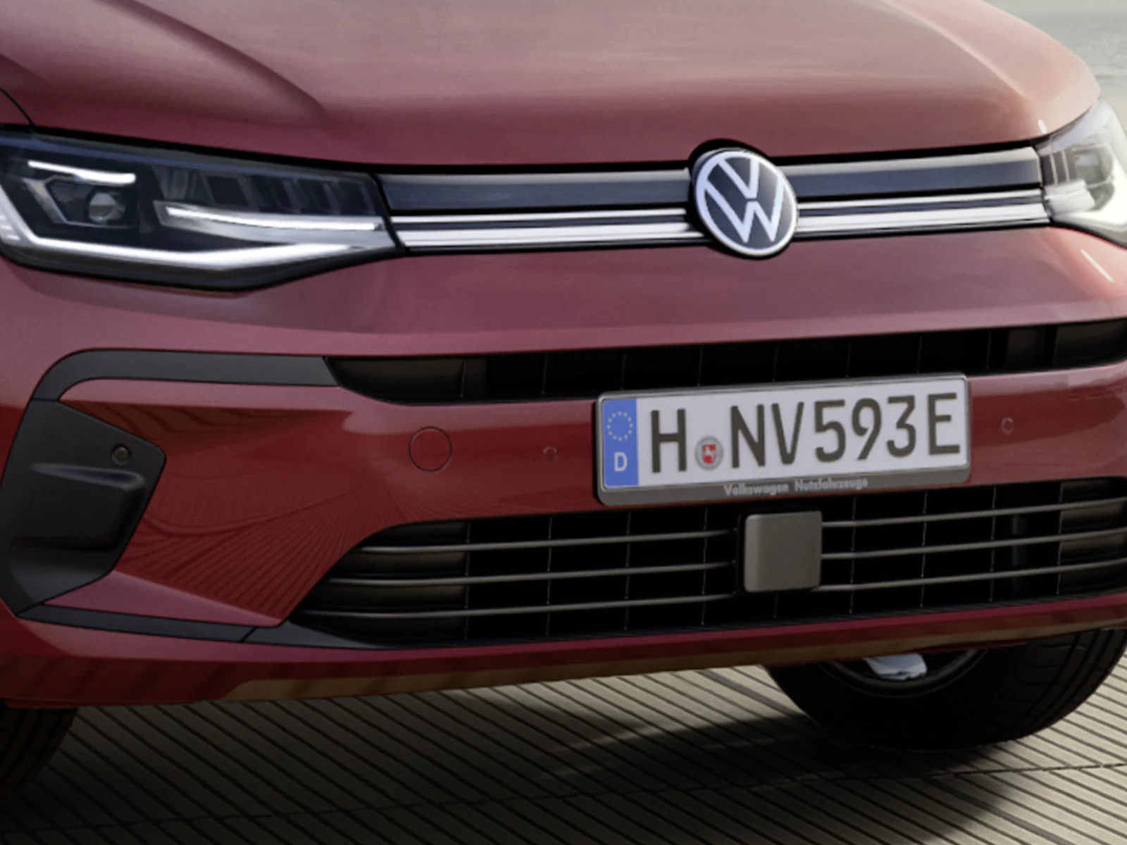 VW Caddy Facelift 2026 Erste Bilder Frontdetail