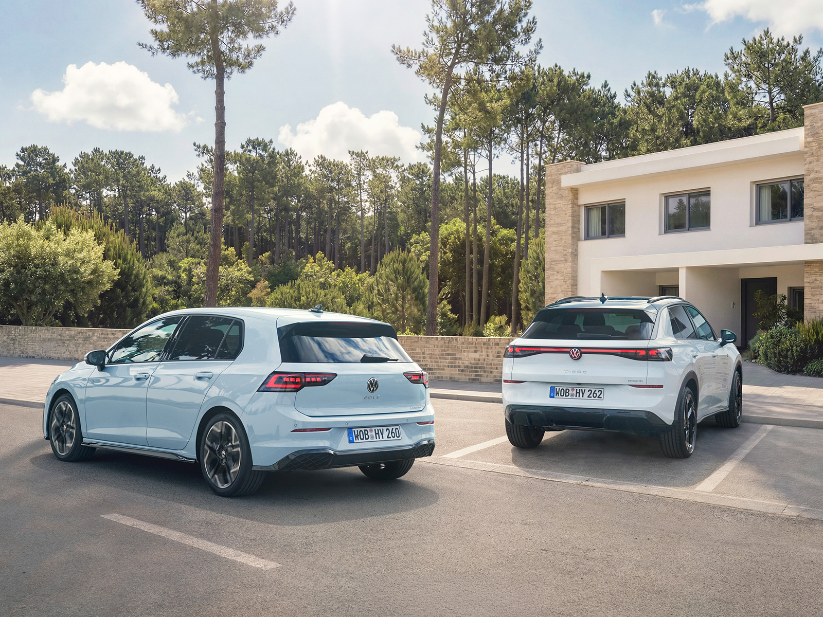 VW Golf und T-Roc Vollhybride