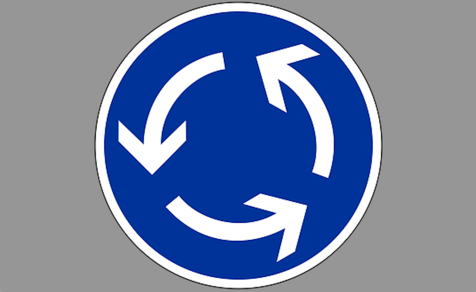 Verkehrsschild-Kreisverkehr