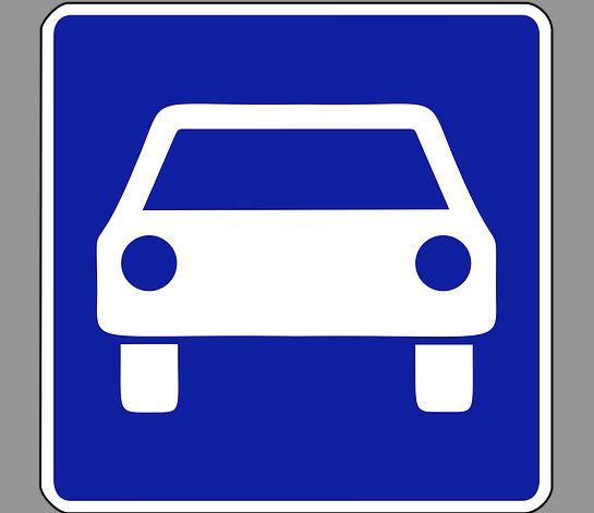Verkehrszeichen-Kraftfahrstrasse