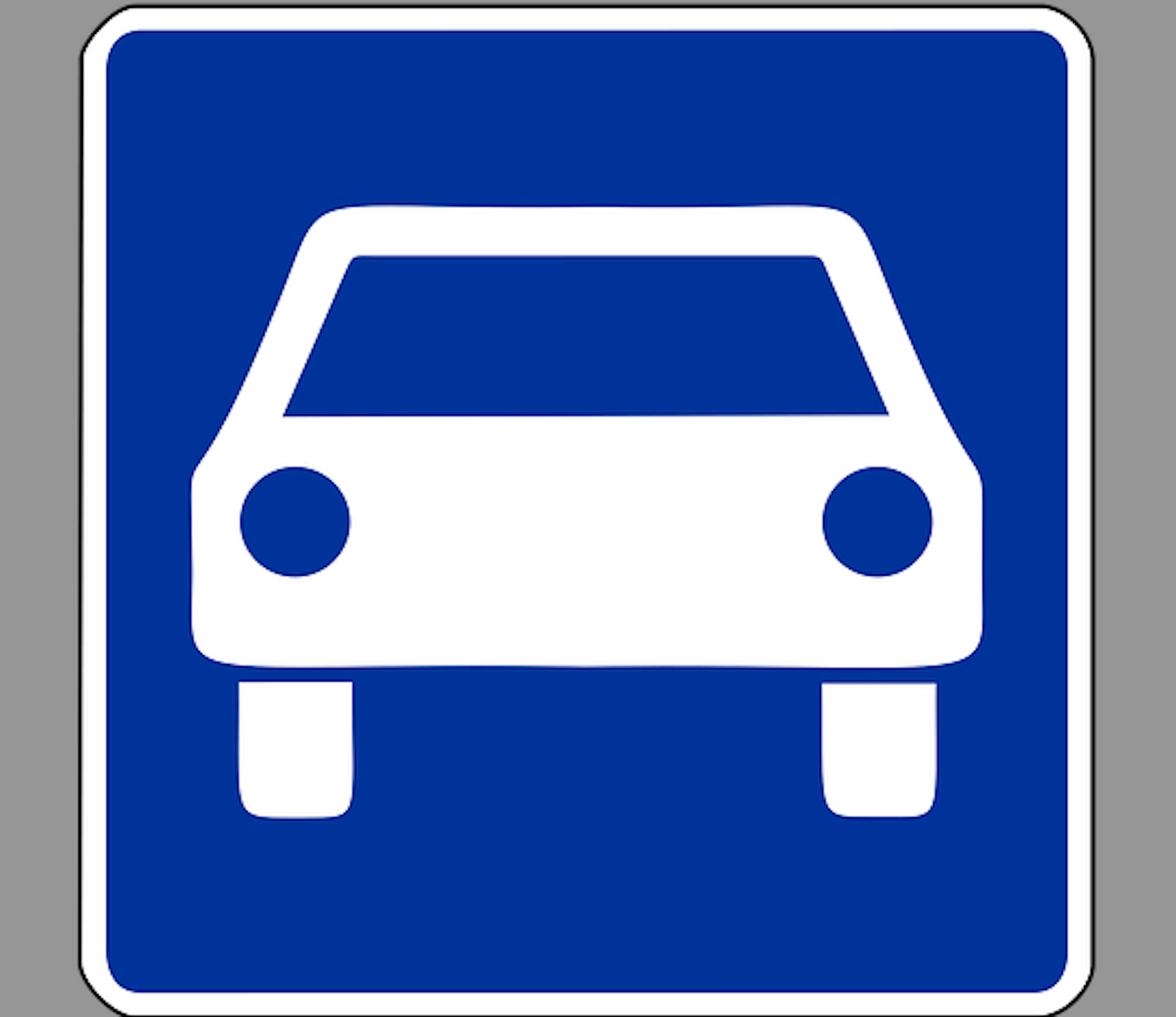 Verkehrszeichen-Kraftfahrstrasse