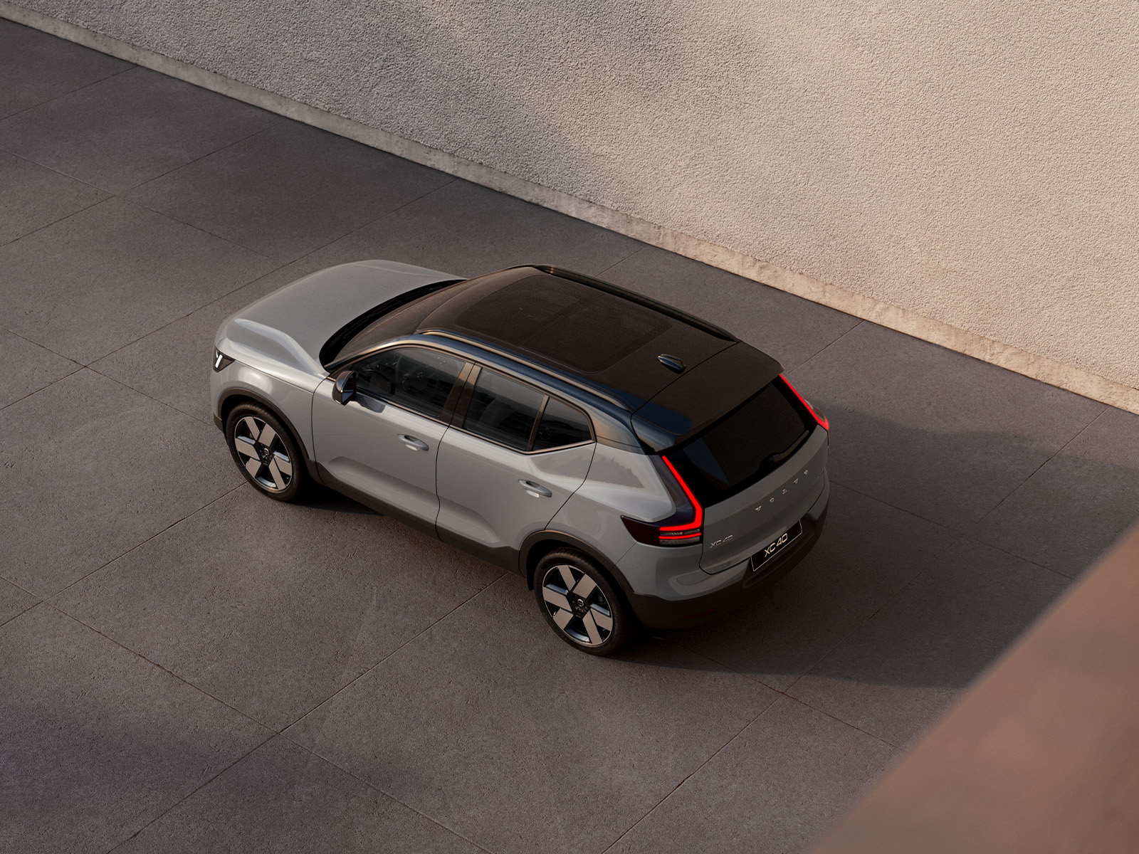 Volvo XC40 Facelift 2026 Draufsicht