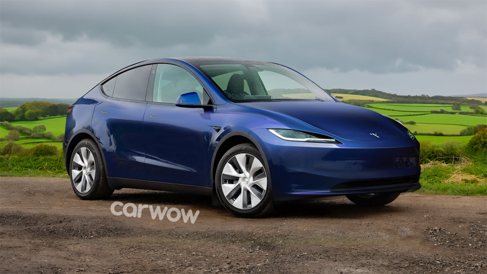 Neuer Tesla Model Y: Facelift im exklusiven Rendering carwow.de